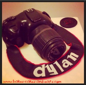 Canon 400D camera cake